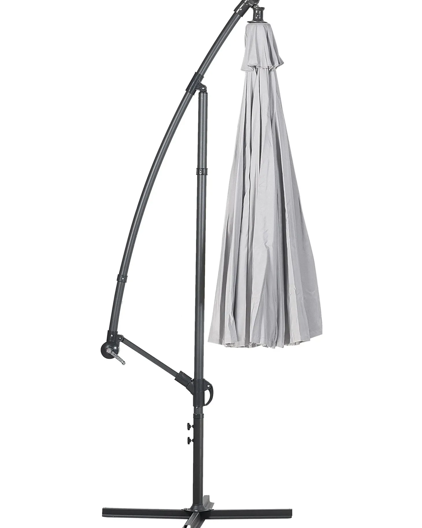 Parasol ogrodowy na wysięgniku 268 cm CALABRIA II Jasnoszary