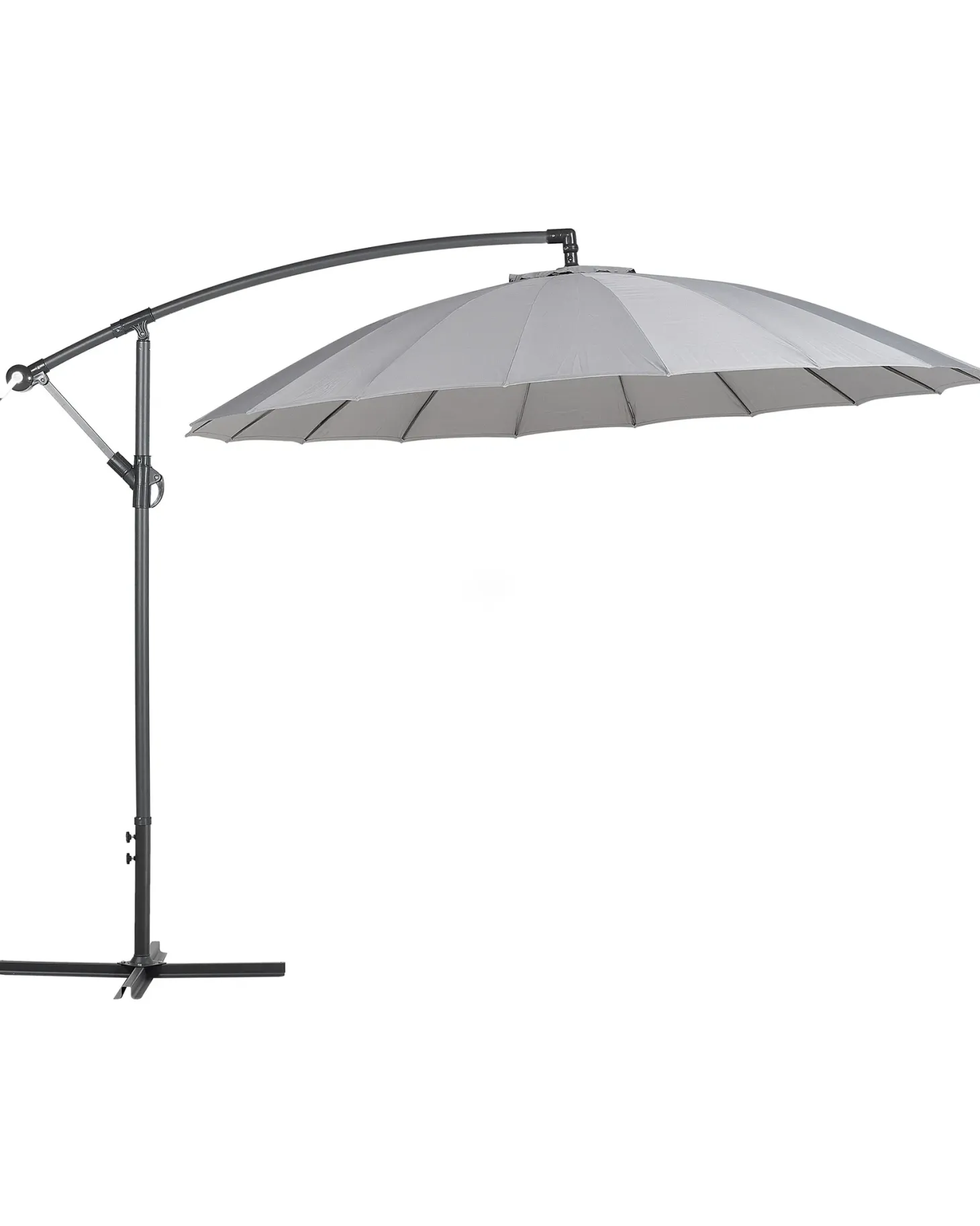 Parasol ogrodowy na wysięgniku 268 cm CALABRIA II Ciemnoszary