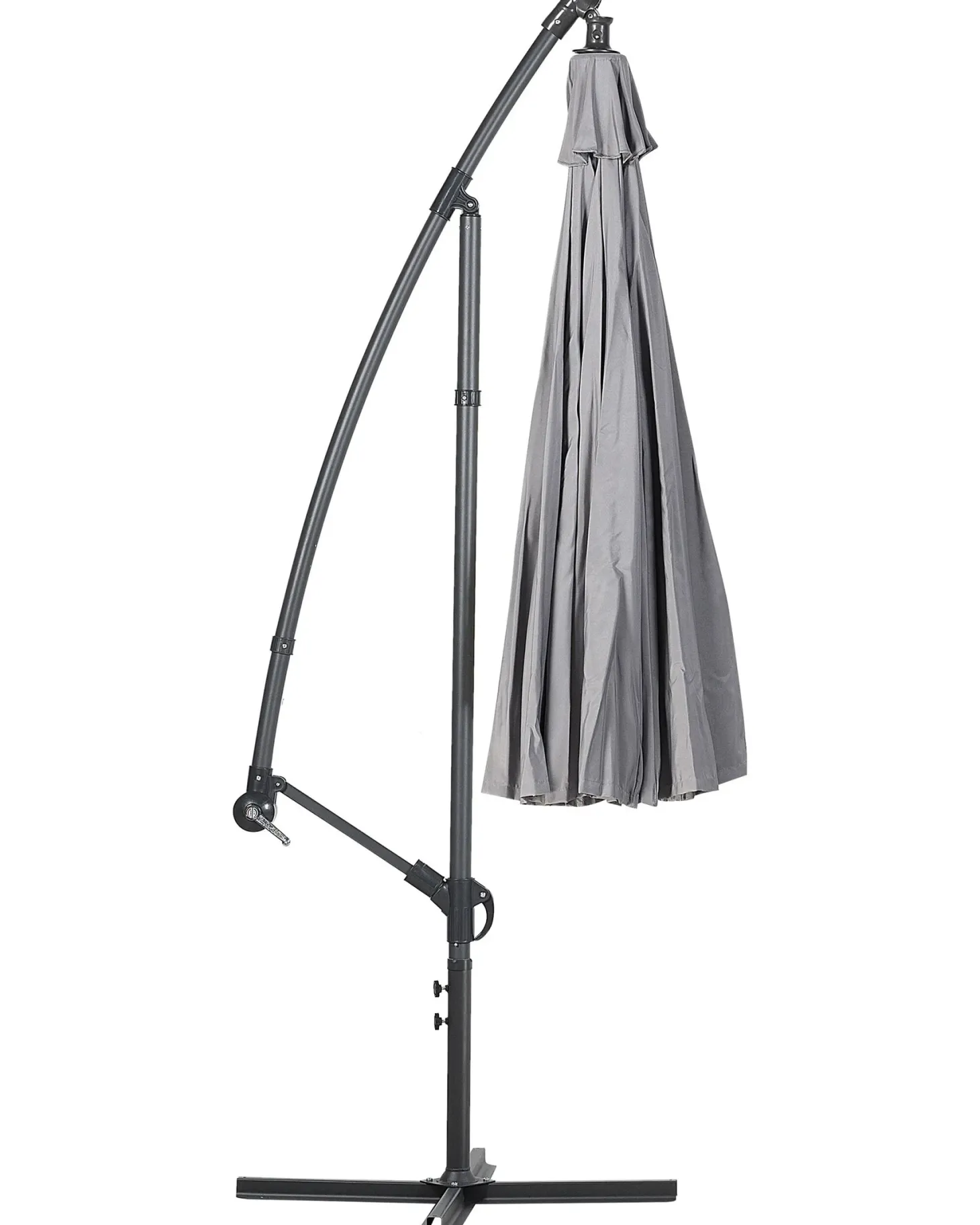 Parasol ogrodowy na wysięgniku 268 cm CALABRIA II Ciemnoszary
