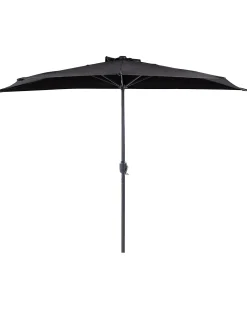 Parasol półokrągły 270 cm GALATI Czarny