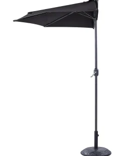 Parasol półokrągły 270 cm GALATI Czarny