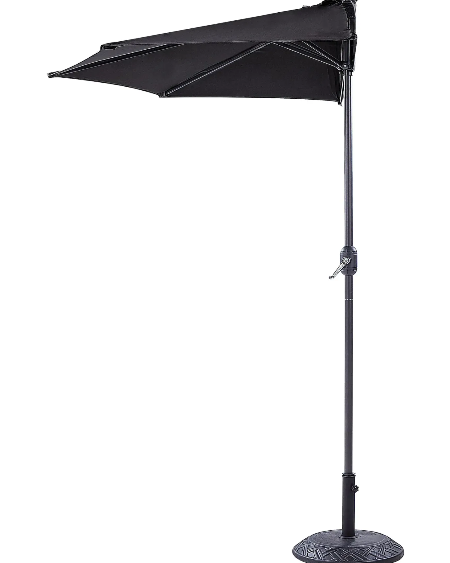 Parasol półokrągły 270 cm GALATI Czarny