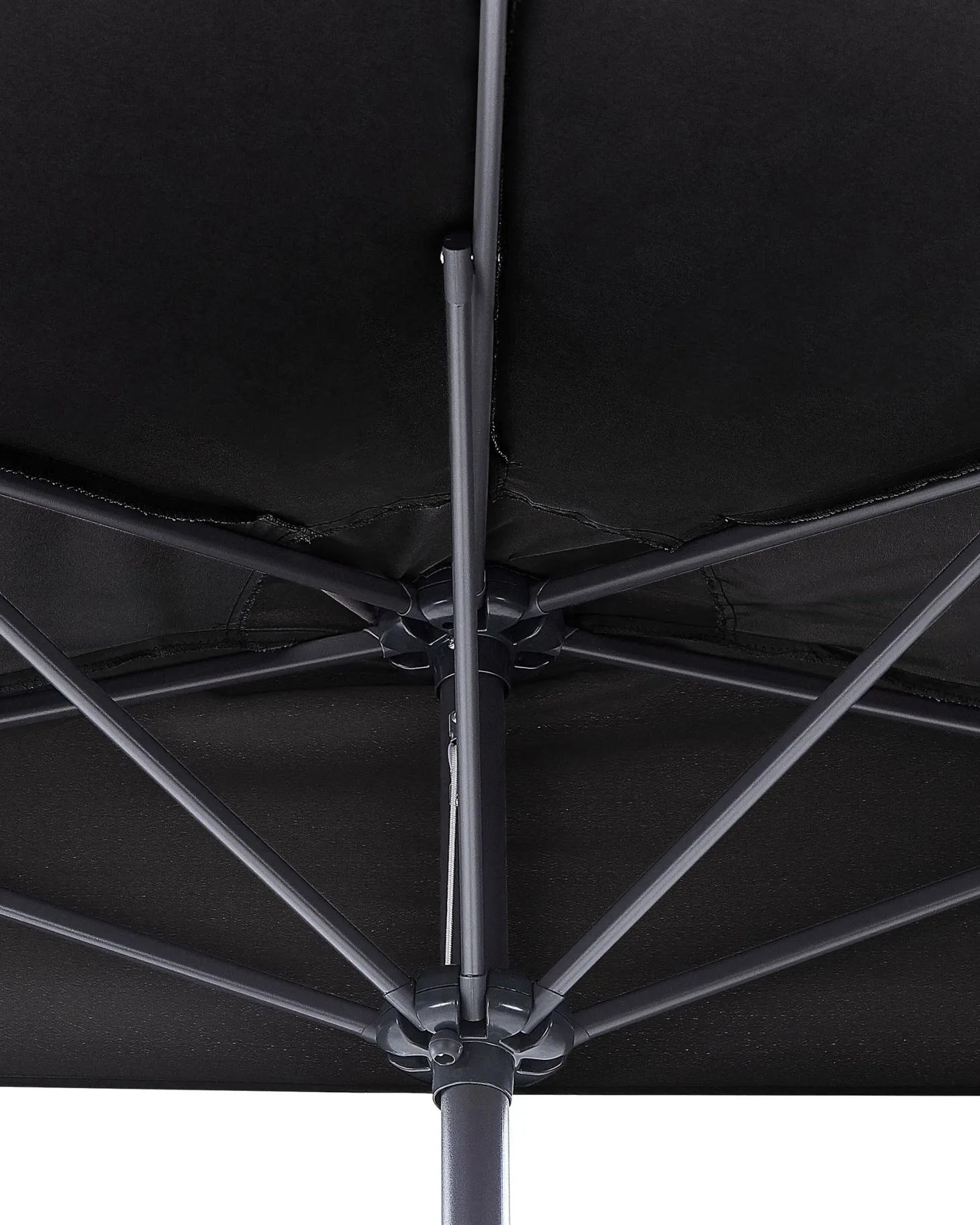 Parasol półokrągły 270 cm GALATI Czarny