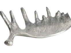 Patera dekoracyjna Poroże CARTHAGE Metal Srebrny