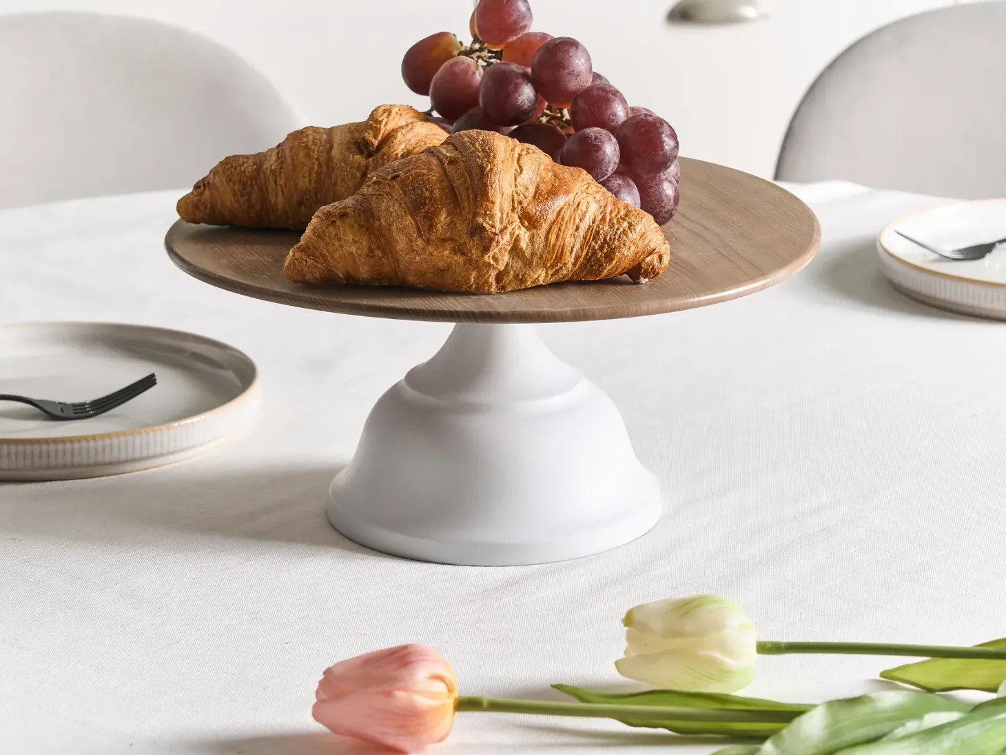 Patera na ciasto BRIOCHE Metal Biały