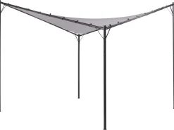 Pawilon ogrodowy AVENTINE Metal 300 cm 300 cm Szary