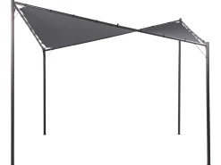 Pawilon ogrodowy AVENTINE Metal 300 cm 300 cm Ciemnoszary
