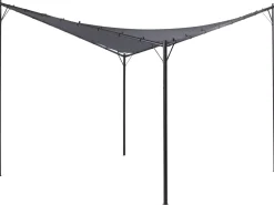 Pawilon ogrodowy AVENTINE Metal 300 cm 300 cm Ciemnoszary