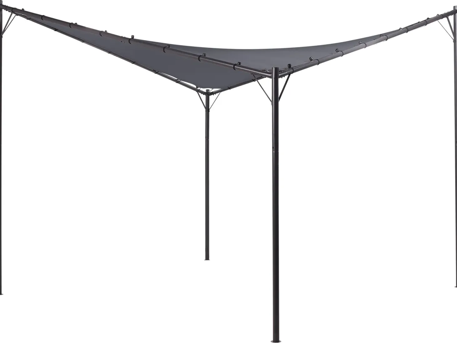 Pawilon ogrodowy AVENTINE Metal 300 cm 300 cm Ciemnoszary
