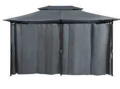 Pawilon ogrodowy COLOS Metal 400 cm 300 cm Grafitowy