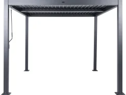 Pawilon ogrodowy FORNOLI Metal 296 cm 296 cm Czarny