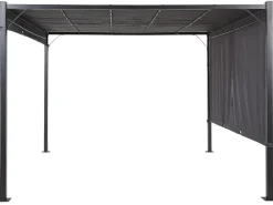 Pawilon ogrodowy LED PARGA Metal 310 cm 310 cm Ciemnoszary