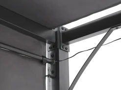 Pawilon ogrodowy LED PARGA Metal 310 cm 310 cm Ciemnoszary