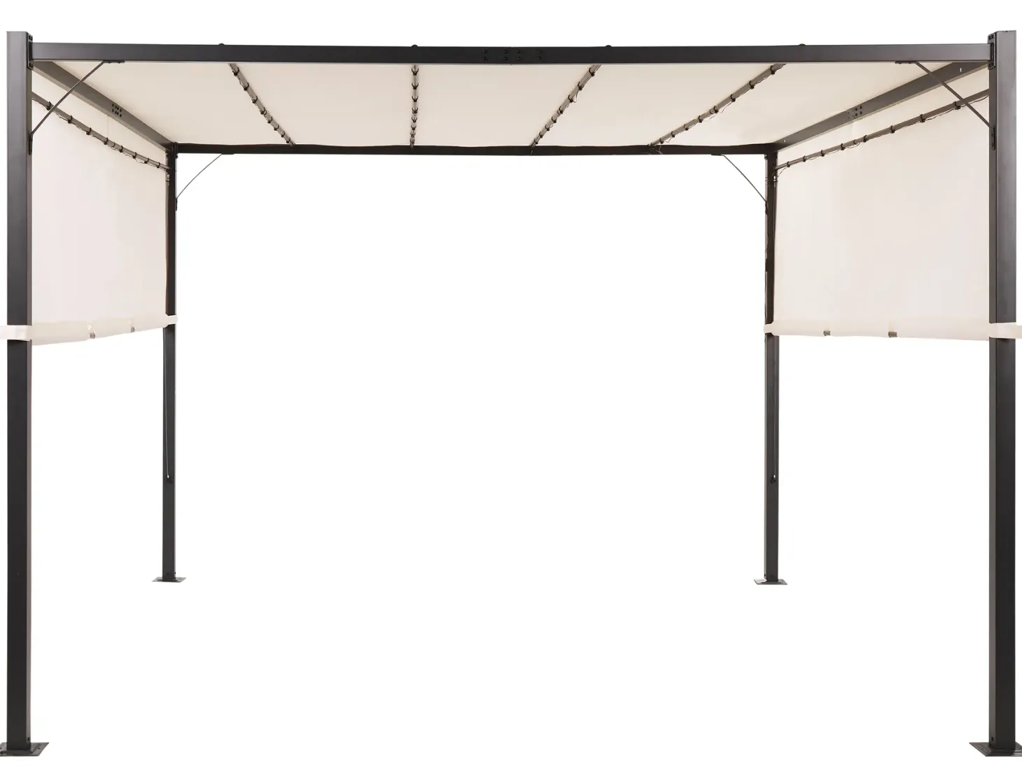 Pawilon ogrodowy LED PARGA Metal 310 cm 310 cm Beżowy