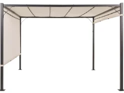Pawilon ogrodowy LED PARGA Metal 310 cm 310 cm Beżowy