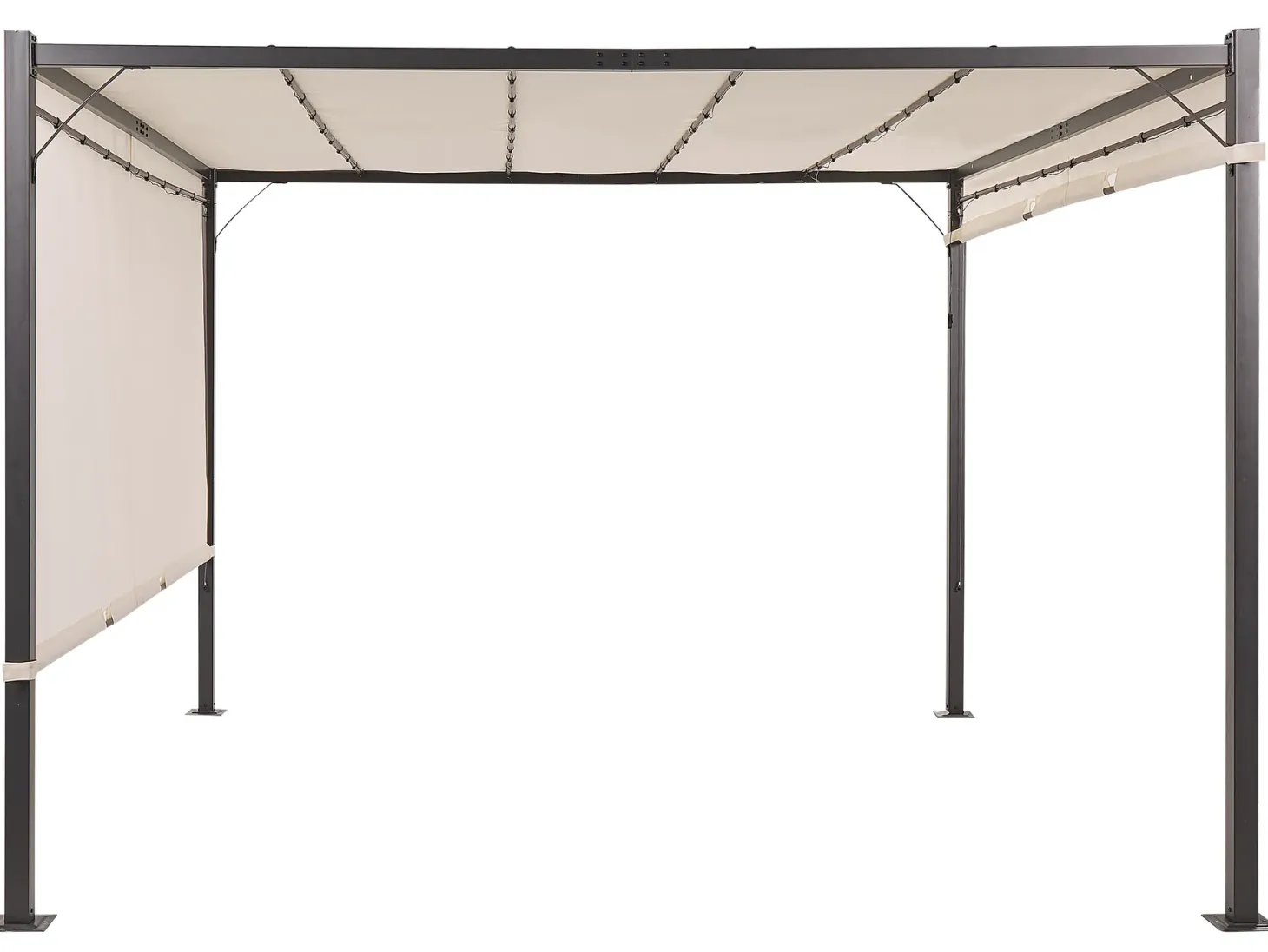 Pawilon ogrodowy LED PARGA Metal 310 cm 310 cm Beżowy