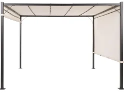 Pawilon ogrodowy LED PARGA Metal 310 cm 310 cm Beżowy