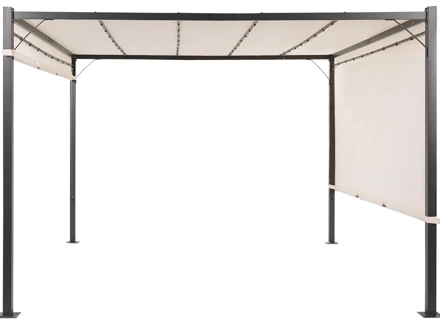 Pawilon ogrodowy LED PARGA Metal 310 cm 310 cm Beżowy