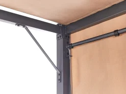 Pawilon ogrodowy LED PARGA Metal 310 cm 310 cm Brązowy