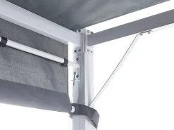 Pawilon ogrodowy LED PARGA Metal 310 cm 310 cm Szary