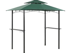 Pawilon ogrodowy NARO Metal 240 cm 148 cm Ciemnozielony