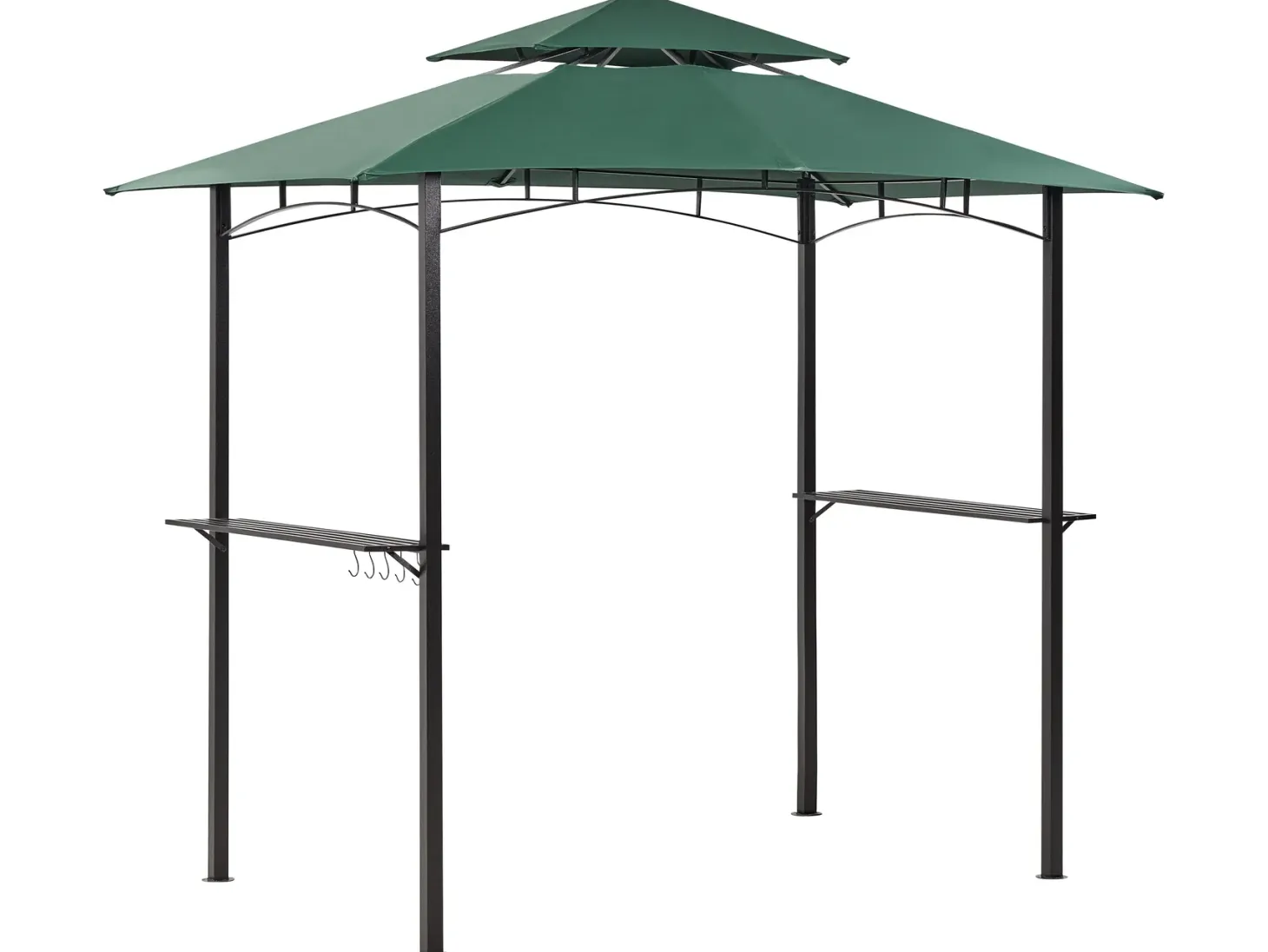 Pawilon ogrodowy NARO Metal 240 cm 148 cm Ciemnozielony