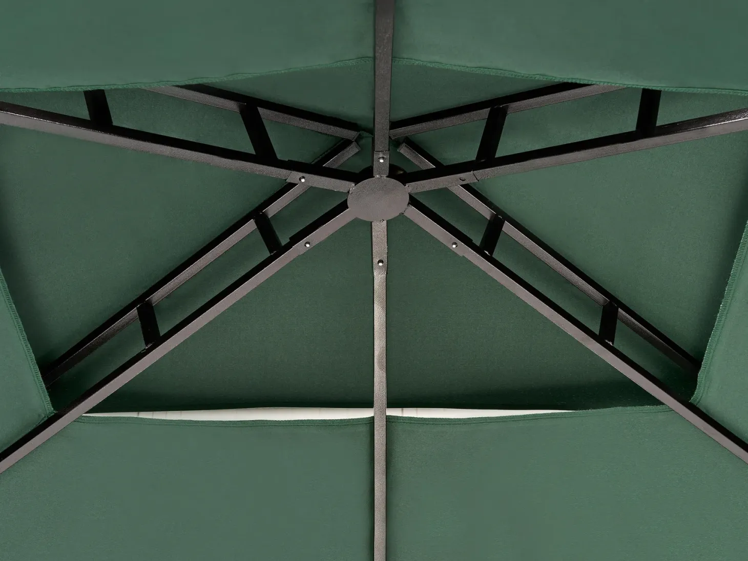 Pawilon ogrodowy NARO Metal 240 cm 148 cm Ciemnozielony