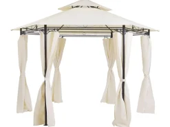Pawilon ogrodowy PORTEL Metal 350 cm 350 cm Beżowy