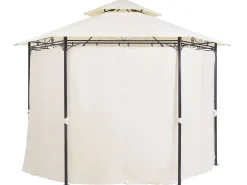 Pawilon ogrodowy PORTEL Metal 350 cm 350 cm Beżowy