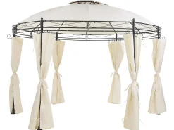 Pawilon ogrodowy SAFARA Metal 368 cm 368 cm Beżowy