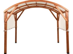 Pawilon ogrodowy SCOPELLO Drewno jodłowe 303 cm 300 cm Brązowy/ beżowy
