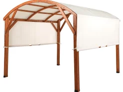 Pawilon ogrodowy SCOPELLO Drewno jodłowe 303 cm 300 cm Brązowy/ beżowy