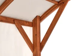 Pawilon ogrodowy SCOPELLO Drewno jodłowe 303 cm 300 cm Brązowy/ beżowy
