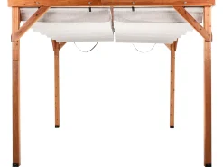 Pawilon ogrodowy VILLAROSA Drewno jodłowe 320 cm 380 cm Brązowy/ beżowy