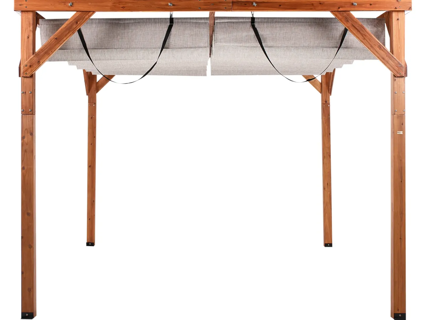 Pawilon ogrodowy VILLAROSA Drewno jodłowe 320 cm 380 cm Brązowy/ beżowy