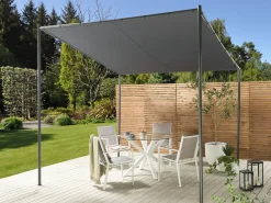 Pawilon ogrodowy VIMINO Metal 282 cm 294 cm Ciemnoszary