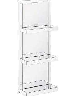 Półka ścienna GAONA Lustrzany srebrny