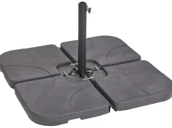 Podstawa do parasola CARIA Czarny Kwadratowy 9 kg