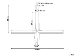 Podstawa do parasola VICCHIO Czarny 3.5 kg