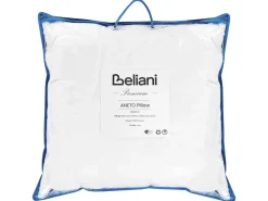Poduszka ANETO Niska Kacze pióra i puch 80 x 80 cm Biały