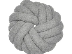 Poduszka dekoracyjna AKOLA Boucle 31 x 31 cm Szary Jednolity