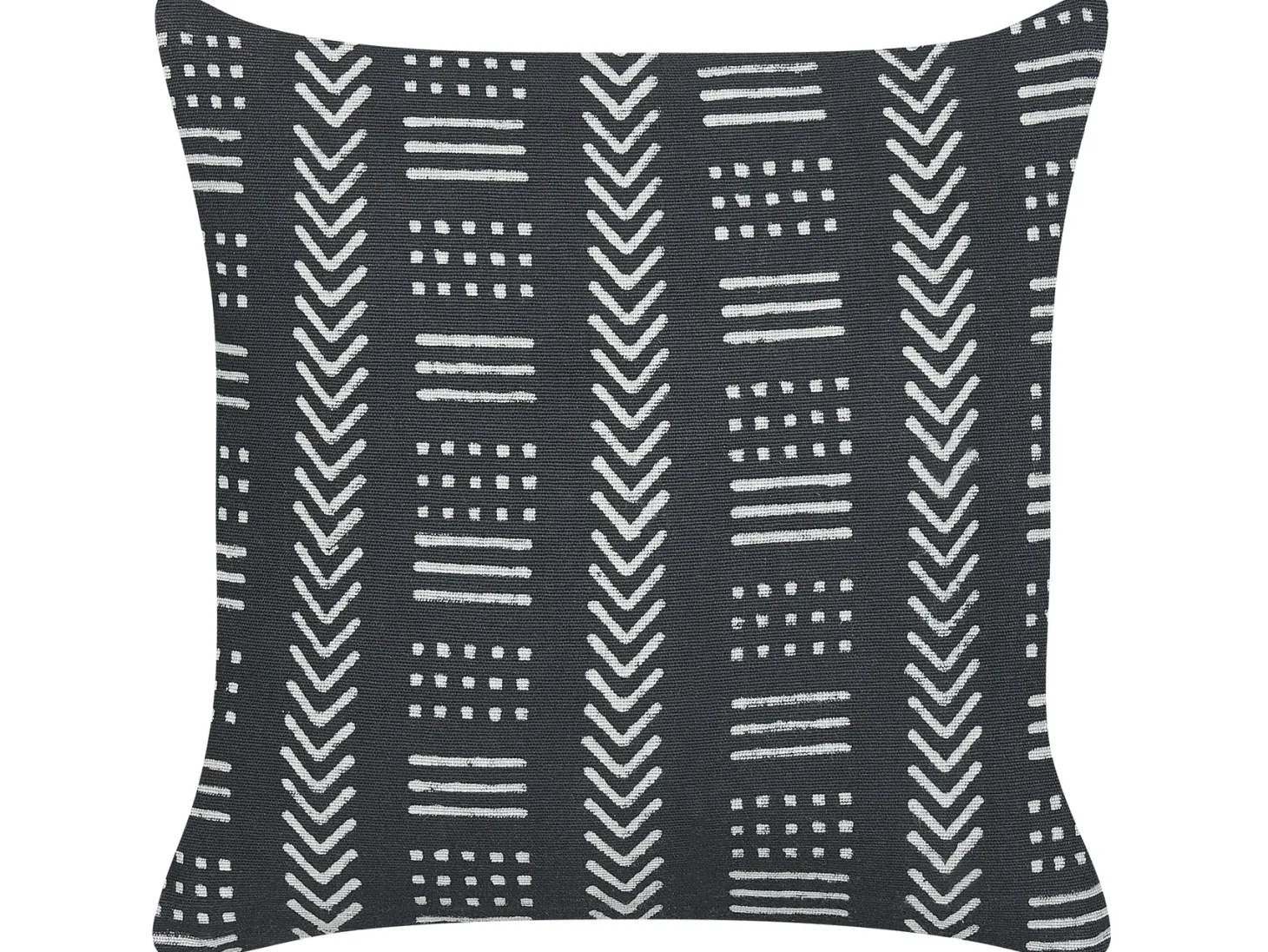 Poduszka dekoracyjna BENZOIN Bawełna 45 x 45 cm Czarny Wzór geometryczny