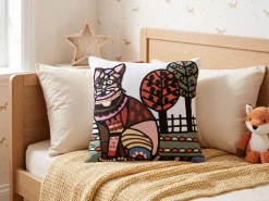 Poduszka dekoracyjna MEHSANA Boucle 50 x 50 cm Kolorowy Wzór zwierzęcy