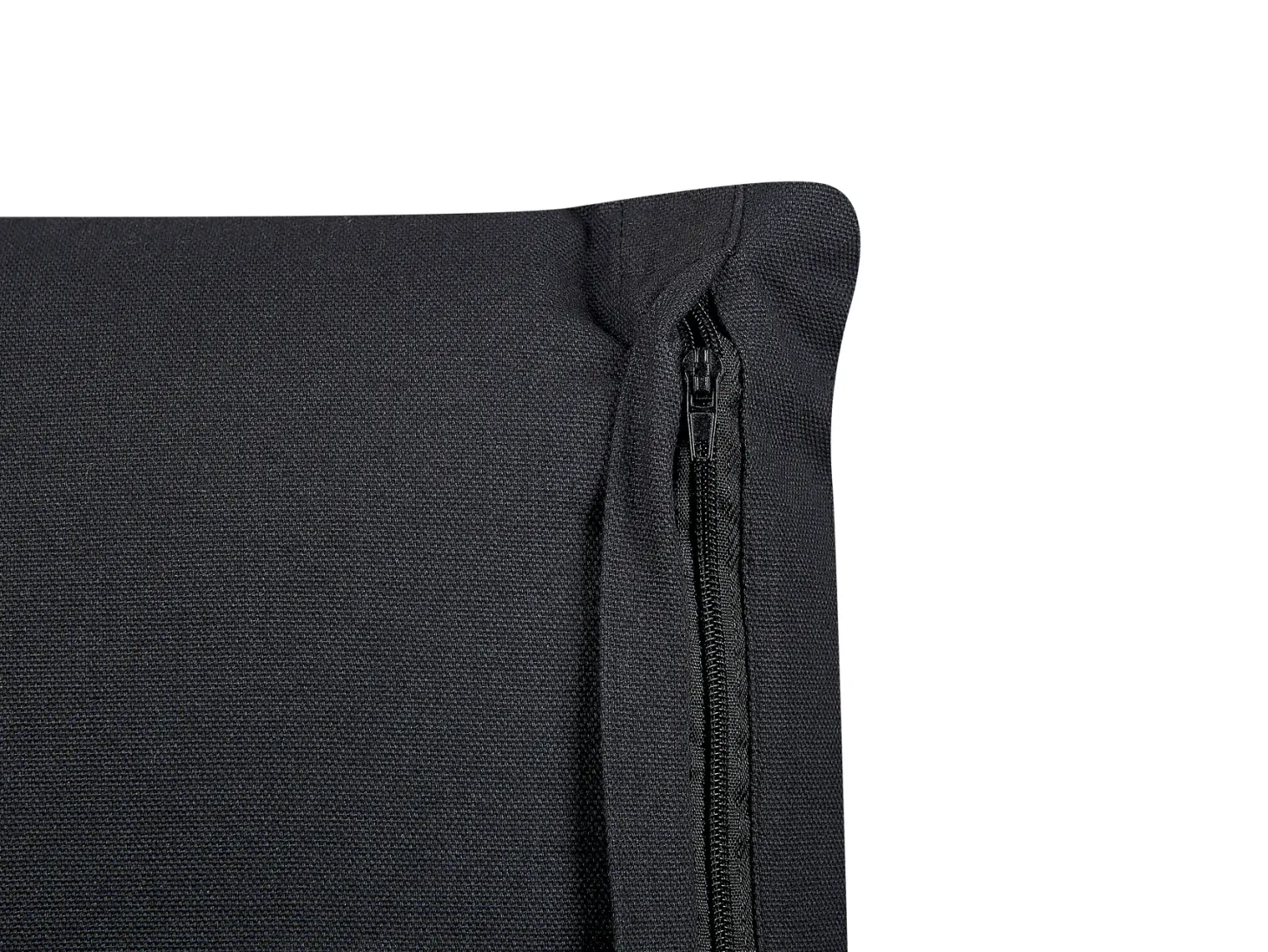 Poduszka dekoracyjna OSMUNDA Welur 45 x 45 cm Czarny Wzór kwiatowy