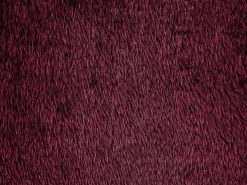 Poduszka dekoracyjna PILEA Sztuczne futro 45 x 45 cm Burgundowy Jednolity