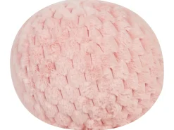 Poduszka dekoracyjna ROSEA Sztuczne futro 30 x 30 cm Różowy Jednolity