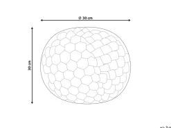 Poduszka dekoracyjna ROSEA Sztuczne futro 30 x 30 cm Różowy Jednolity