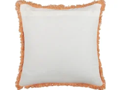 Poduszka dekoracyjna SATIVUS Bawełna 45 x 45 cm Pomarańczowy Wzór kwiatowy