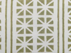 Poduszka dekoracyjna SYRINGA Bawełna 45 x 45 cm Zielony Wzór geometryczny