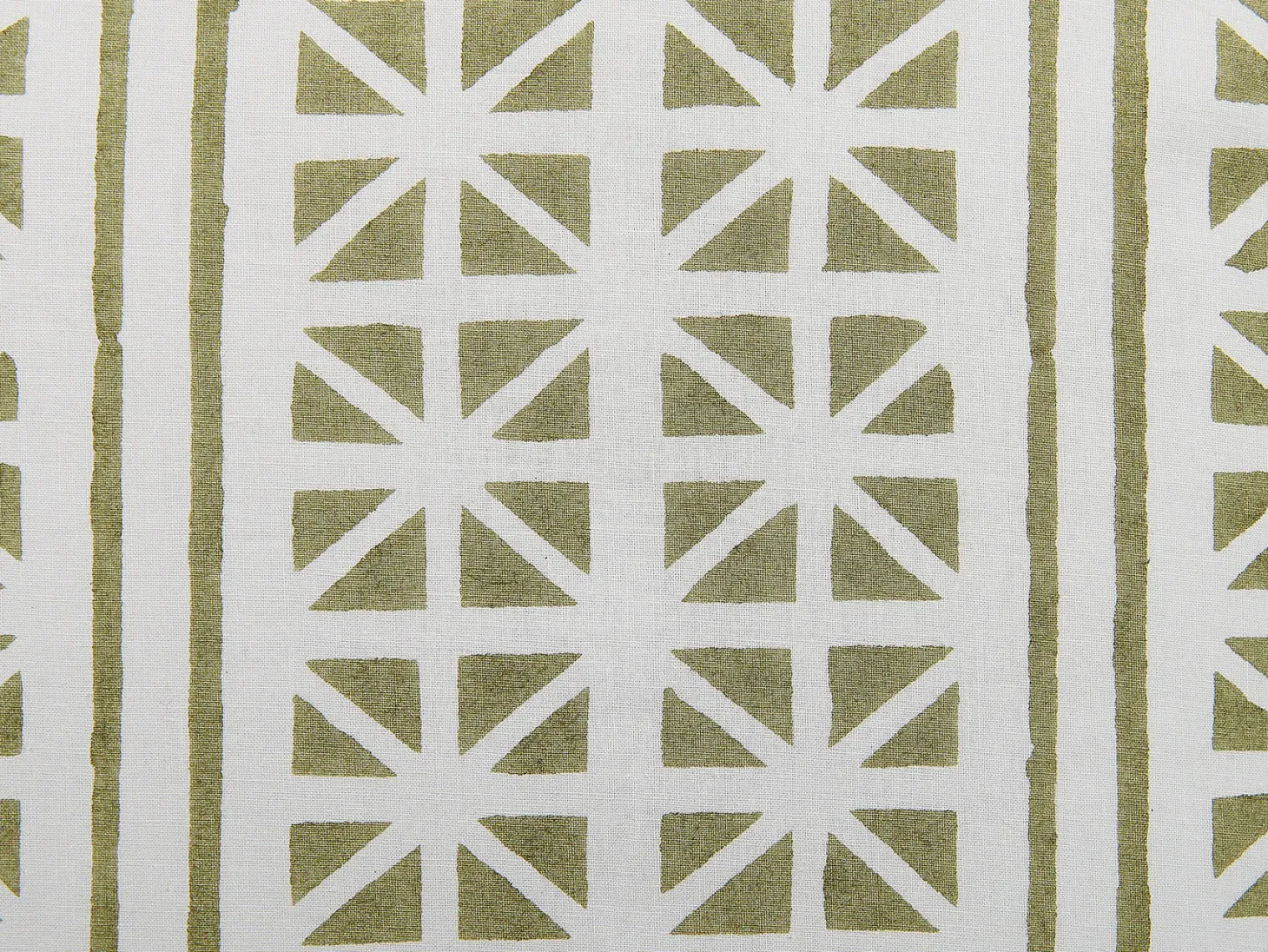 Poduszka dekoracyjna SYRINGA Bawełna 45 x 45 cm Zielony Wzór geometryczny